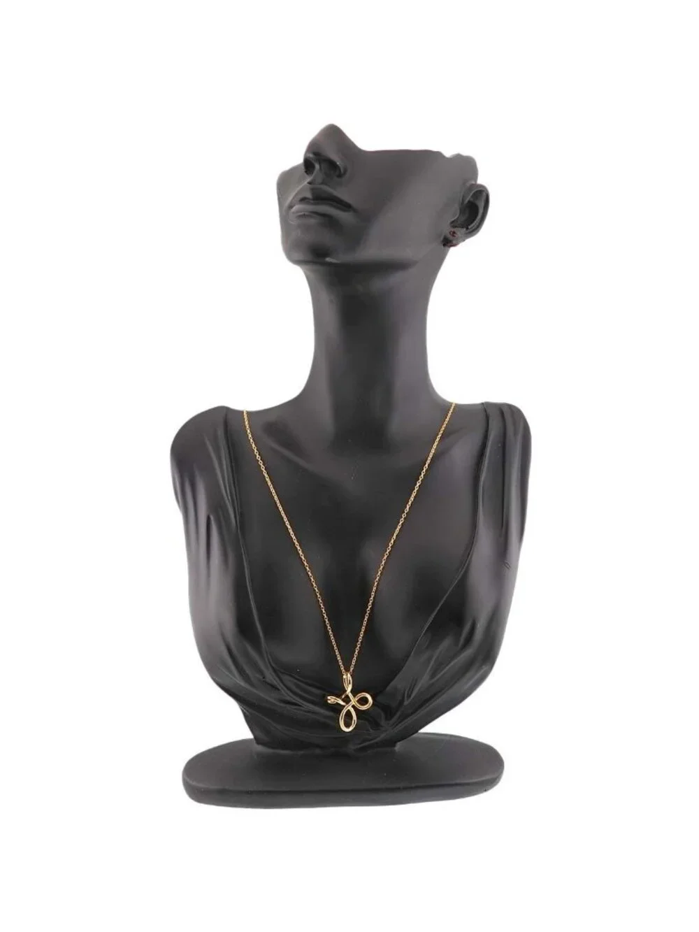 Tiffany & Co Infinity Cross Long Necklace 66 18k YG Yellow Gold